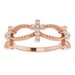 Accented Stackable Cross Ring