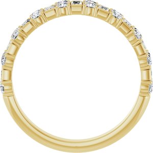 Accented Baguette Anniversary Band