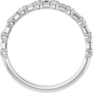 Accented Baguette Anniversary Band