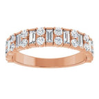 Accented Baguette Anniversary Band