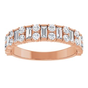 Accented Baguette Anniversary Band