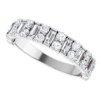 Accented Baguette Anniversary Band
