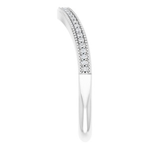 Accented Vintage-Inspired Engagement Ring or Band