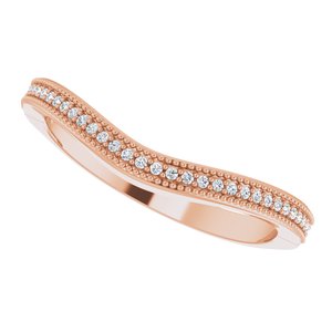 Accented Vintage-Inspired Engagement Ring or Band