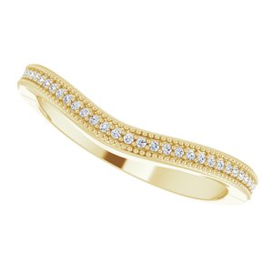 Accented Vintage-Inspired Engagement Ring or Band