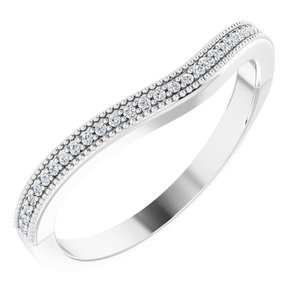 Accented Vintage-Inspired Engagement Ring or Band