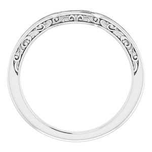 Accented Sculptural Engagement Ring or Band