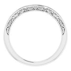 Accented Sculptural Engagement Ring or Band
