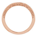 Accented Sculptural Engagement Ring or Band