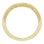 Accented Sculptural Engagement Ring or Band