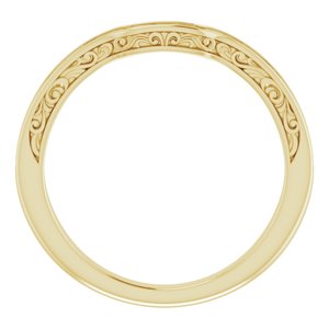 Accented Sculptural Engagement Ring or Band