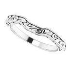 Accented Sculptural Engagement Ring or Band