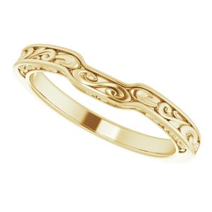Accented Sculptural Engagement Ring or Band