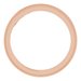 Milgrain Edge Sculptural Flat Band with Bead Blast Finish