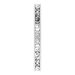 Milgrain Edge Sculptural Flat Band with Bead Blast Finish
