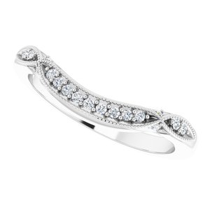 Halo-Style Vintage-Inspired Engagement Ring or Band
