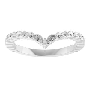 Vintage-Inspired V Ring
