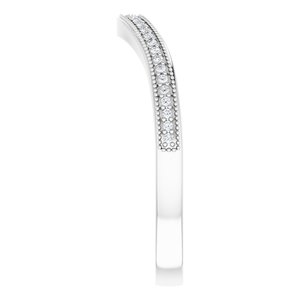 Accented Vintage-Inspired Engagement Ring or Band