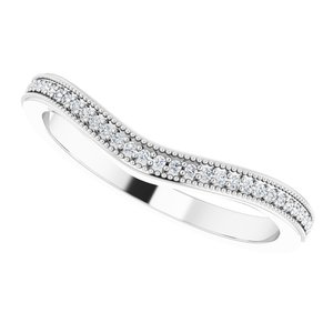 Accented Vintage-Inspired Engagement Ring or Band