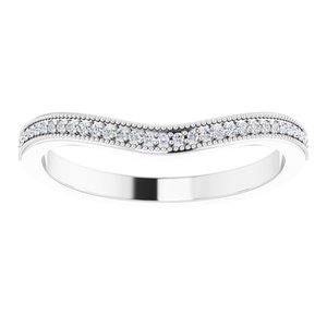 Accented Vintage-Inspired Engagement Ring or Band
