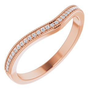 Accented Vintage-Inspired Engagement Ring or Band