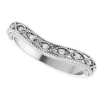 Accented Vintage-Inspired Engagement Ring or Band