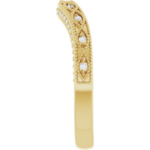 Accented Vintage-Inspired Engagement Ring or Band