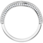 Accented Vintage-Inspired Engagement Ring or Band