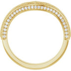 Accented Vintage-Inspired Engagement Ring or Band