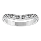 Accented Vintage-Inspired Engagement Ring or Band