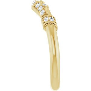 Halo-Style Vintage-Inspired Engagement Ring or Band