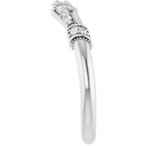 Halo-Style Vintage-Inspired Engagement Ring or Band