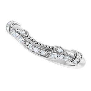 Halo-Style Vintage-Inspired Engagement Ring or Band