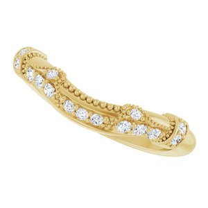 Halo-Style Vintage-Inspired Engagement Ring or Band