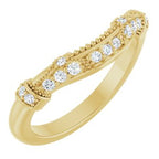 Halo-Style Vintage-Inspired Engagement Ring or Band