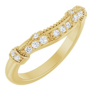 Halo-Style Vintage-Inspired Engagement Ring or Band