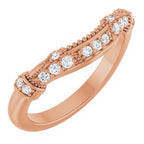 Halo-Style Vintage-Inspired Engagement Ring or Band