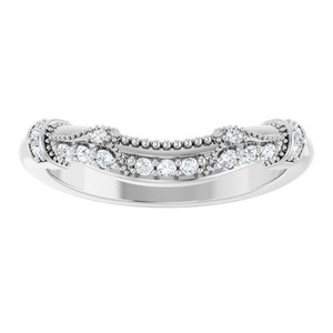 Halo-Style Vintage-Inspired Engagement Ring or Band
