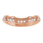 Halo-Style Vintage-Inspired Engagement Ring or Band
