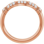 Halo-Style Vintage-Inspired Engagement Ring or Band