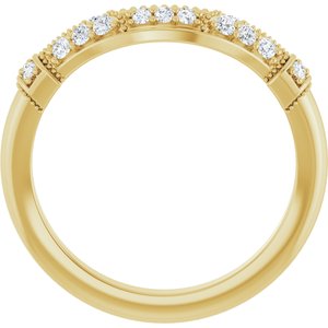 Halo-Style Vintage-Inspired Engagement Ring or Band