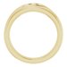 Rounded Edge Criss-Cross Five-Stone Flat Band