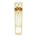 Rounded Edge Criss-Cross Five-Stone Flat Band