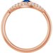 Accented Evil Eye Ring