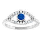 Accented Evil Eye Ring