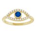 Accented Evil Eye Ring