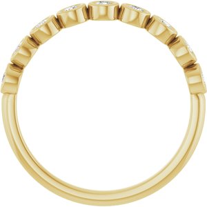 Bezel-Set Anniversary Band