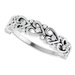 Sculptural Heart Anniversary Band