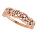 Sculptural Heart Anniversary Band