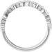 Sculptural Heart Anniversary Band